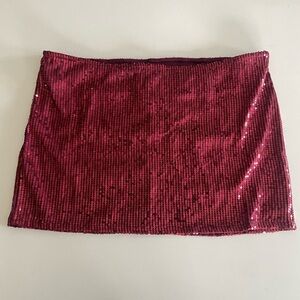 sequin mini skirt